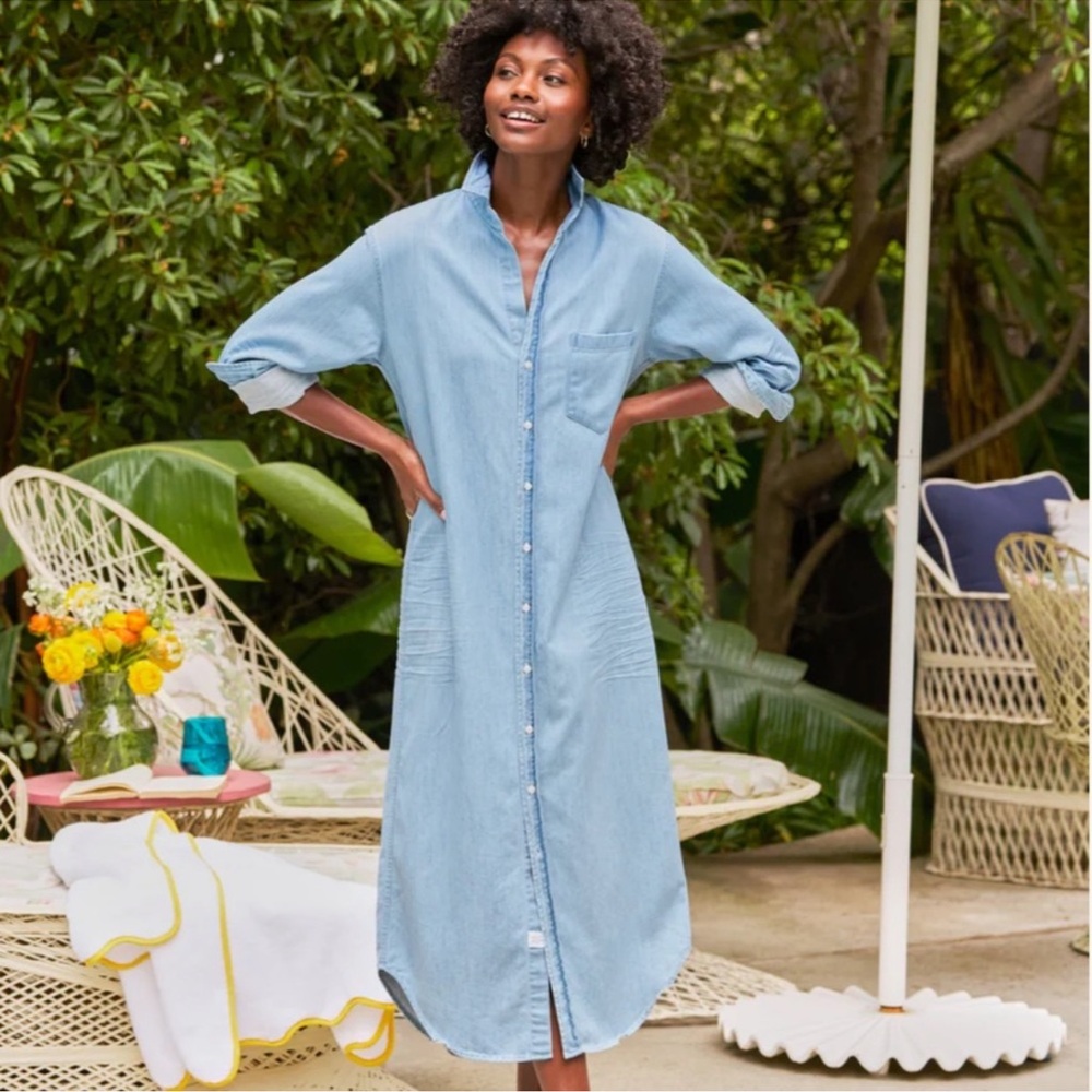 ❌SOLD❌Frank & Eileen Rory Dress in classic blue tattered wash